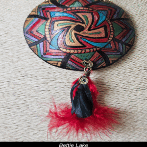 Feather Mandala Gourd Necklace Set