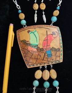 Navaho Shepherds Gourd Shard Necklace Set