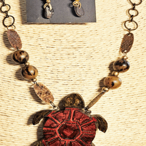 The Little Brown Turtle, Gourd Necklace Set