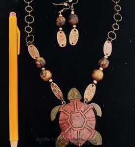 The Little Brown Turtle, Gourd Necklace Set