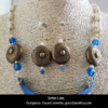 White Thunderbird Gourd Shard Necklace Set - Image 2