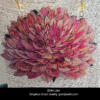 Red Butterfly Flower Gourd Shard Necklace Set - Image 2