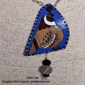 “Little Quail” Gourd Shard Necklace Set