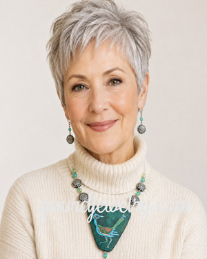Modern Roadrunner Gourd Shard Necklace Set