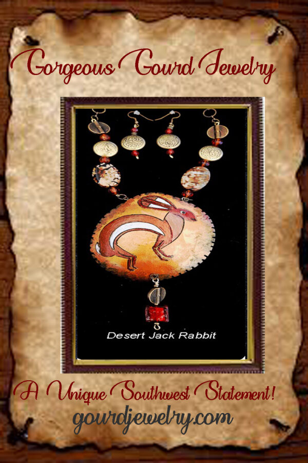 Desert Jack Rabbit Gourd Shard Necklace Set - Image 6