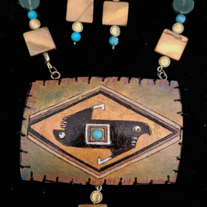 Sacred Duality Gourd Shard Necklace Set