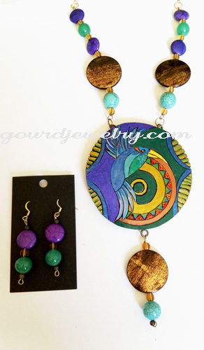 necklace on white