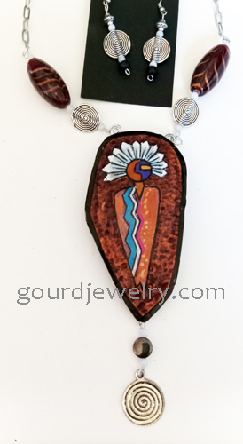 necklace on white