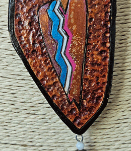 Hopi Warrior Gourd Shard Necklace Set