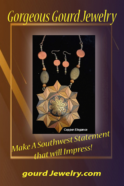 Copper Elegance Gourd Shard Necklace Set - Image 4
