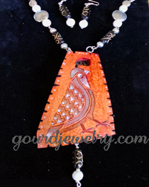 Grand Quail Gourd Shard Necklace Set