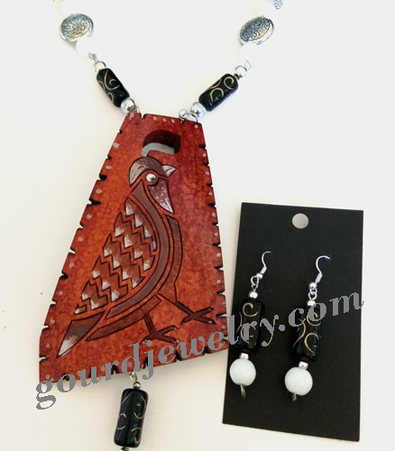 necklace on white