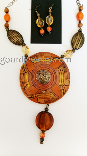 necklace on white