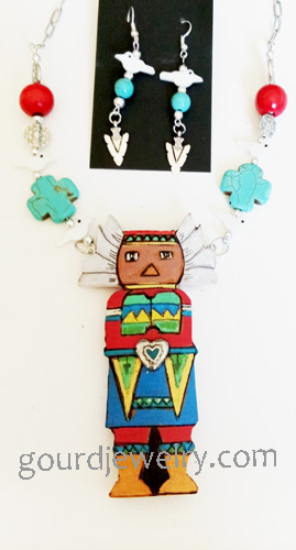 necklace on white