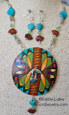 necklace on white