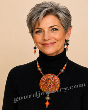 Desert Thunderbird Gourd Shard Necklace Set