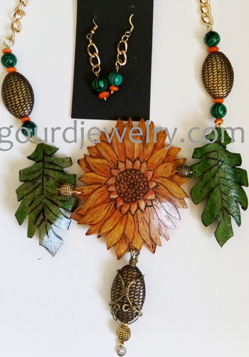 necklace on white