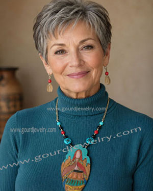 Indian Maiden Gourd Shard Necklace