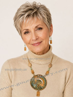 Mimbres Rabbit Gourd Shard Necklace Set